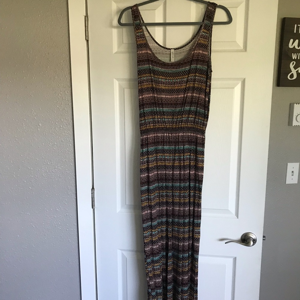 Tribal maxi dress
